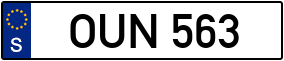 Trailer License Plate